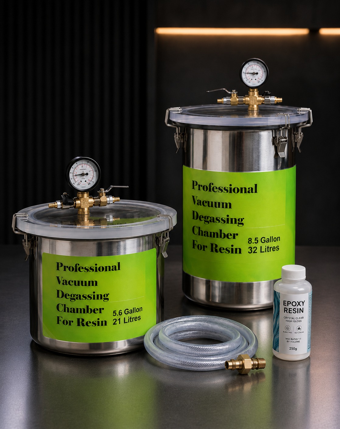 horizontal industrial vacuum chamber